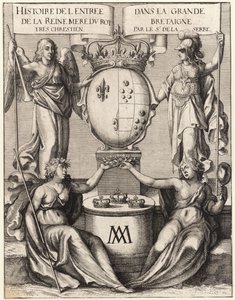 温室。グランブレターニュの女王の母の入り口。状態2 作： Wenceslaus Hollar